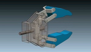 3D模型：机器人夹具机制