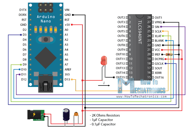 Arduino-and-tlc5940-winding ---电路原理图