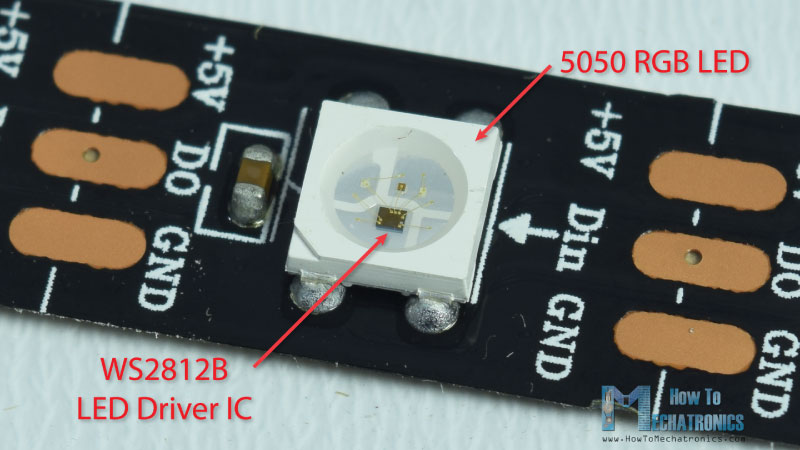 WS2812B LED驱动器IC 5050 RGB LED