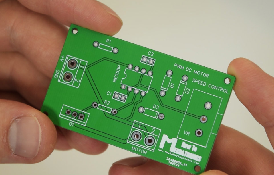 555定时器直流电机速度PCB制造