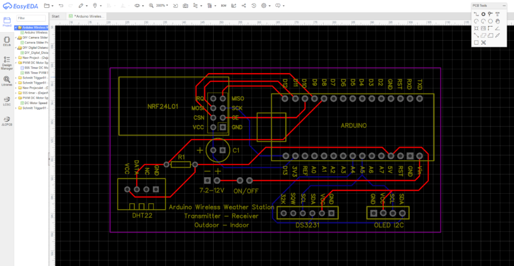 Arduino气象站定制PCB设计