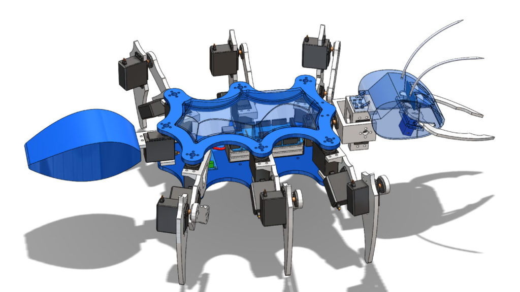 Arduino蚂蚁机器人3D模型