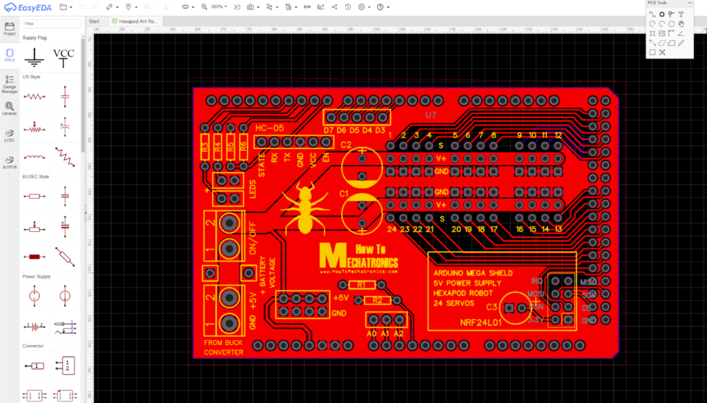 用于制作定制PCB的EasyEDA