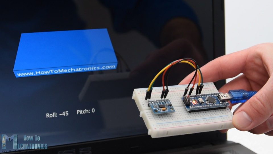 Arduino和ADXL345加速度计方向跟踪- 3D可视化