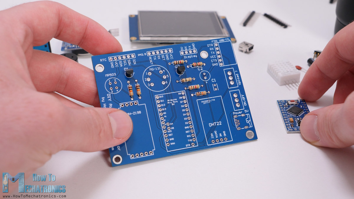 组装PCB DIY空气质量监测仪